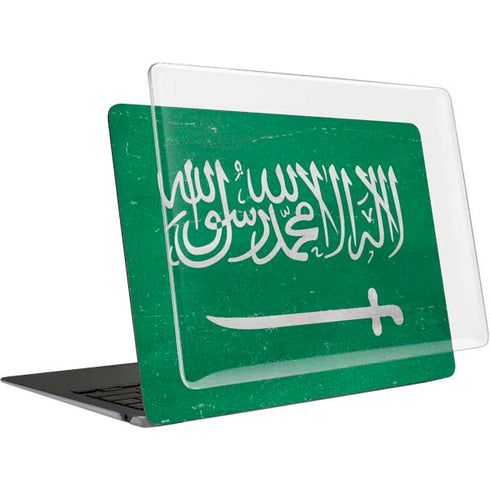 Saudi Arabia Flag Distressed MacBook Air 15in (2023-2025) Case plus Skin